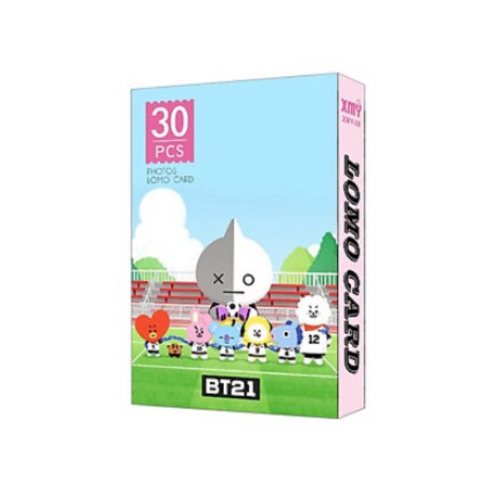 Hộp ảnh lomo BT21 30 ảnh dễ thương