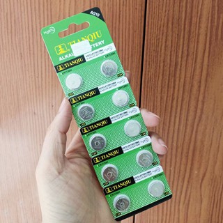 Vỉ pin hạt nút 10 viên ag10