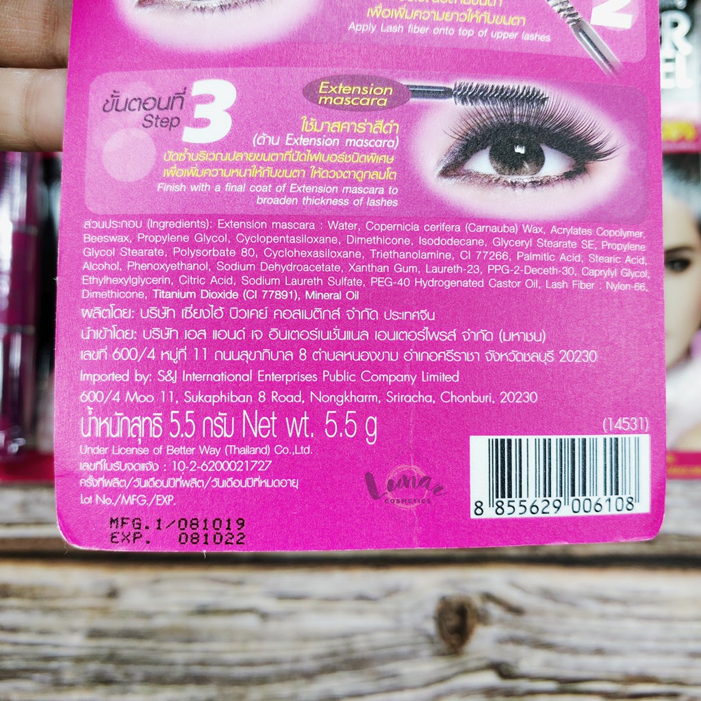 Mascara Super Model Mistine 2 Đầu Làm Dày và Dài Mi - Chuốt Mi Mistine Super Model Nối Mi