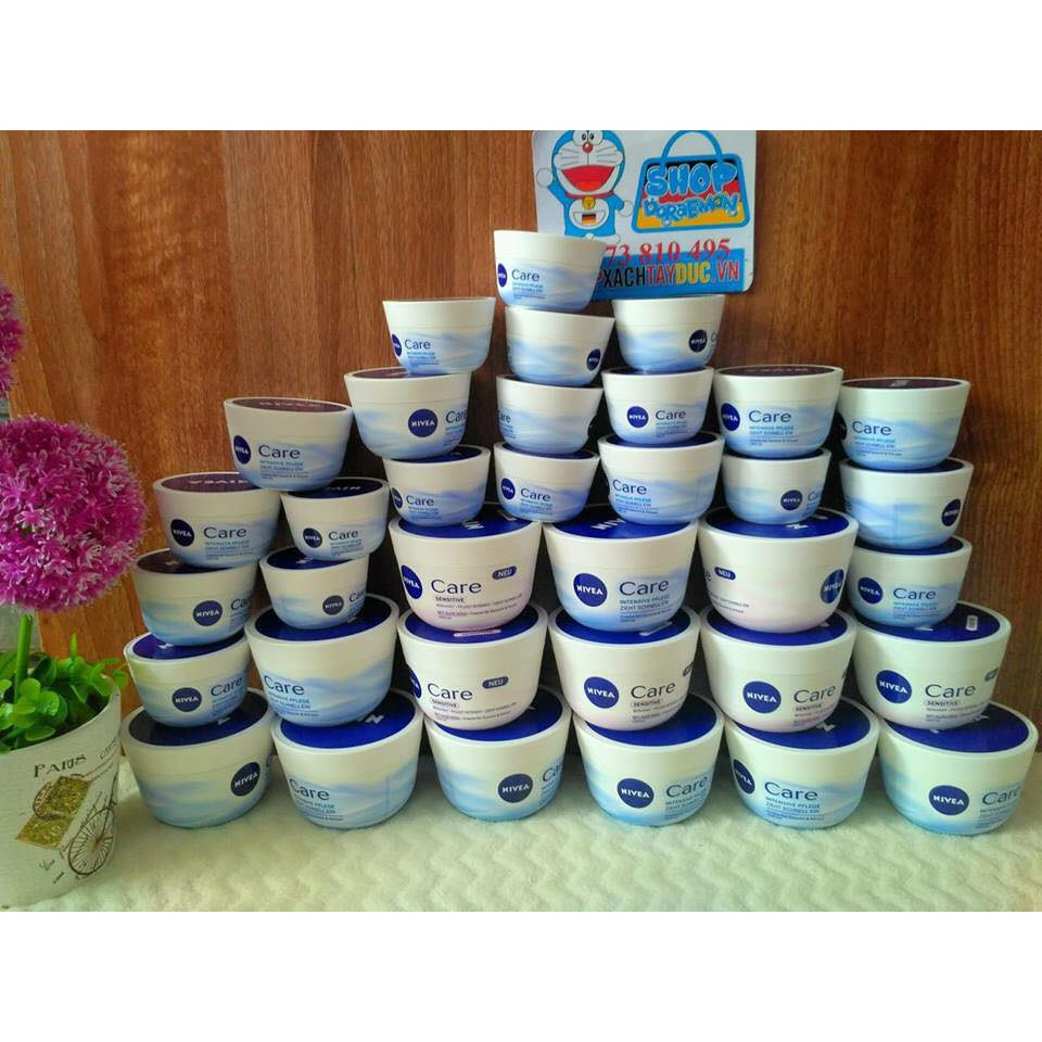 Kem Dưỡng Da chống nẻ Nivea Care Sensitive 50ml, 100ml, 200ml hàng nội địa đức hàng xách tay đức có bill