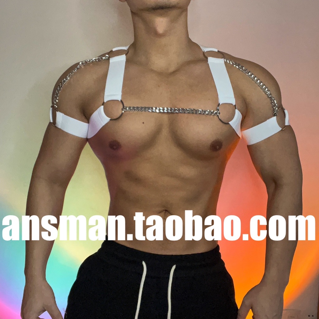 Dây Xích Sắt Đeo Ngực Co Giãn Gợi Cảm Cho Nam Dự Tiệc