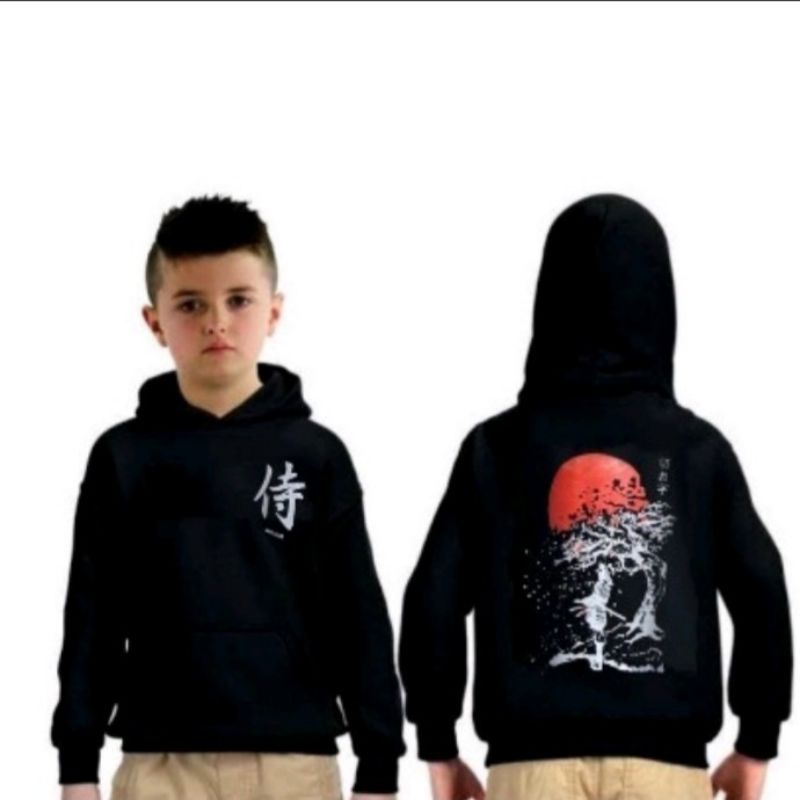Áo Len Nam samurai Trẻ Em Nhật Bản | Áo Hoodie Dễ Thương Xinh Xắn Cho Bé 7-12 Tuổi