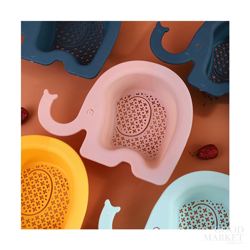 Rổ Nhựa CHÚ VOI Đựng Đồ Ráo Nước Gắn Bồn Rửa Chén Tiện Dụng