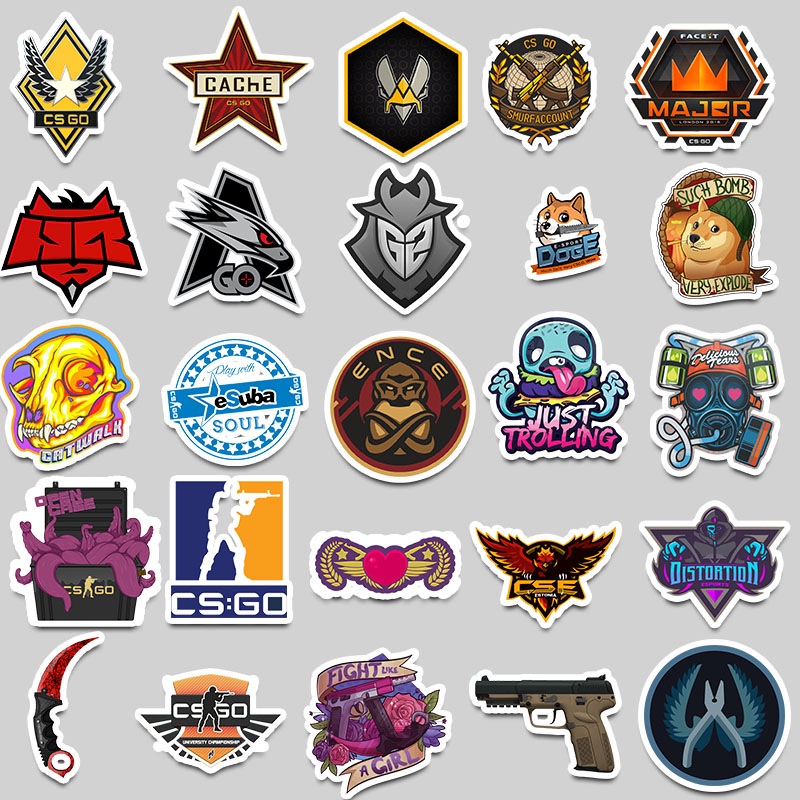 ❉ CS GO Series 01 Stickers ❉ 50Pcs/Set Games DIY Fashion Waterproof Decals Doodle Stickers