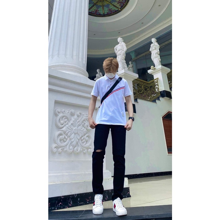 Áo thun polo nam nữ chất liệu cá sấu cao cấp - Áo phông polo nam nữ cổ bẻ ngắn tay loại đẹp