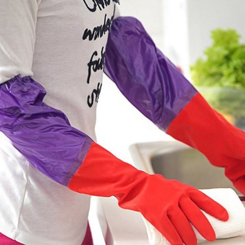 GĂNG TAY CAO SU RỬA BÁT LÓT NỈ