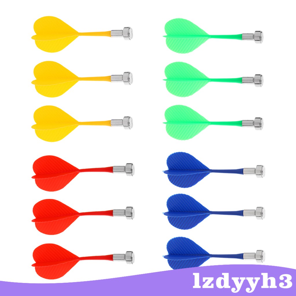 Bộ 12 Phi Tiêu Nam Châm Thay Thế Đầy Màu Sắc Lzdyyh3