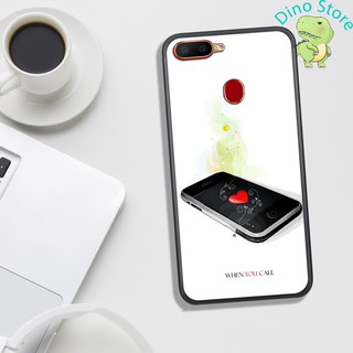 ỐP LƯNG OPPO A5S/A7/F9/A12 ,  IN HÌNH VẼ CÁCH ĐIỆU DỄ THƯƠNG, PHONG CÁCH ĐƠN GIẢN.