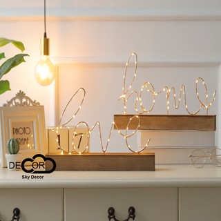Đèn led chữ home, love trang trí nhà cửa, chụp ảnh, decor cửa hàng - Skydecor