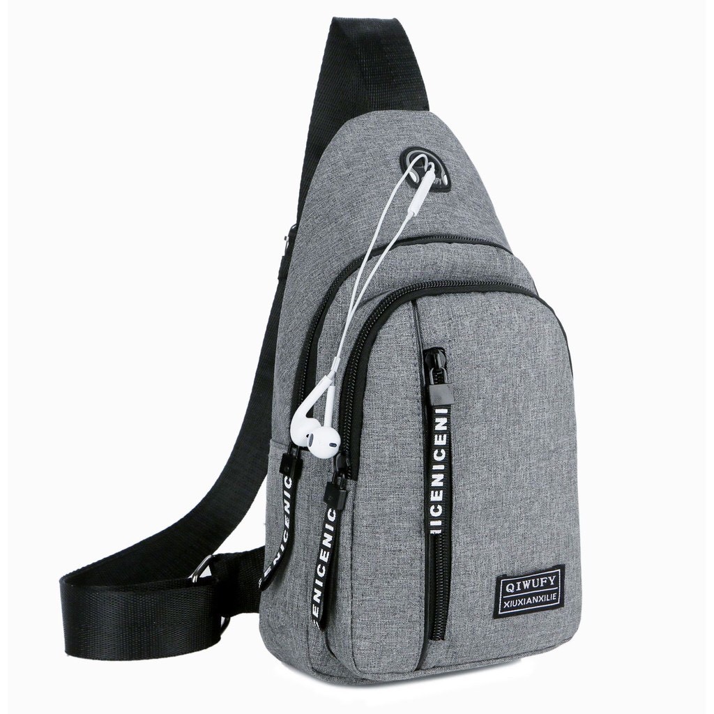 Túi đeo chéo nam vải canvas TC92 phong cách thời trang Hàn Quốc