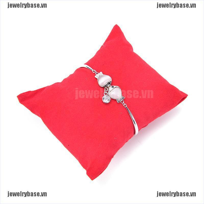 [Base] 5pcs Watch Bracelet Jewelry Display Pillow Cushion Holder Organizer Showcase [VN]