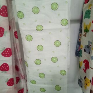 Vải xô quả kiwi 2 lớp khổ 1m5