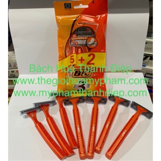 Bịch 7 cây dao cạo râu Bic 3 lưỡi (5 tặng 2)