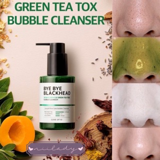 Sữa Rửa Mặt Some By Mi Bye Bye Blackhead 30 Days Miracle Green Tea Tox Bubble Cleanser
