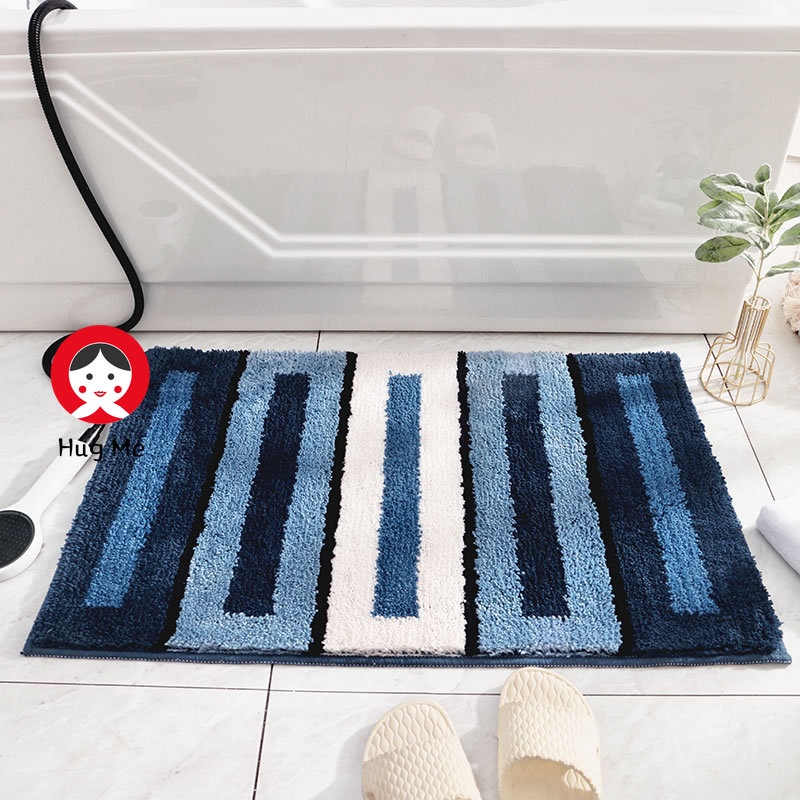 Thảm Lót Sàn Nhà Tắm / Phòng Khách Dày Dặn Thấm Hút Tốt Mềm Mại Chống Trượt Thân Thiện Với Môi Trường