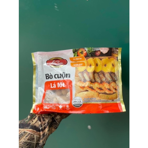 Bò cuộn lá lốt