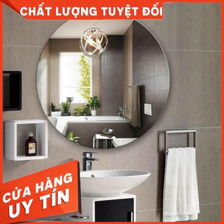gương tròn soi nhà tắm bàn trang điểm treo tường kích thước tròn 50cm - guonghoangkim mirror D50