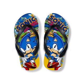 Dép xỏ ngón họa tiết sonic cá tính cho bé trai