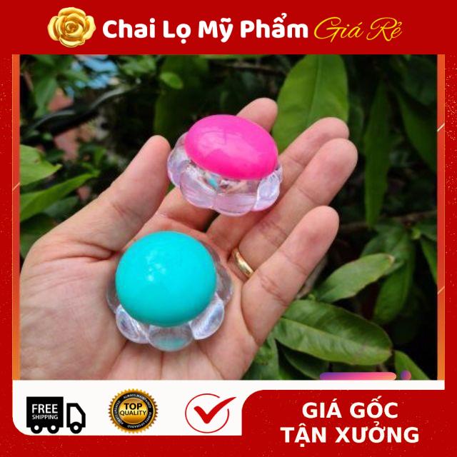 Hủ Đựng Kem ❤ [100c] Hũ nhựa đựng kem bông mai chiết mỹ phẩm , phụ kiện du lịch