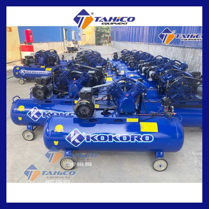 Máy nén khí Kokoro 2 cấp dây đai 7,5HP - 3HP - 1,5HP Tahico