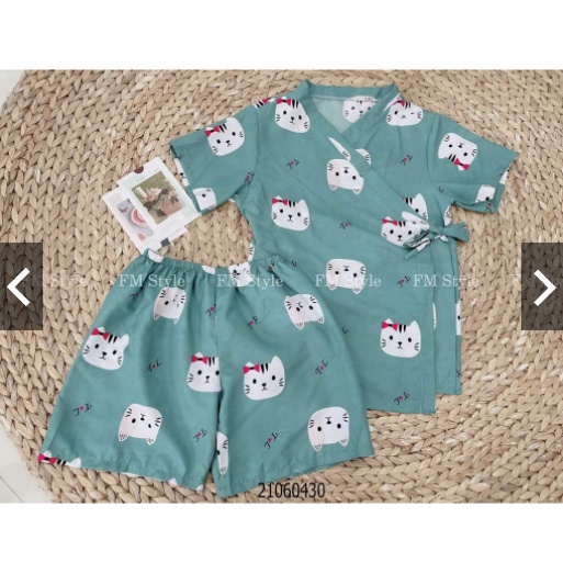 Set bộ kimono FM Style đồ bộ mặc nhà họa tiết hoạt hình dễ thương 21060430 | BigBuy360 - bigbuy360.vn