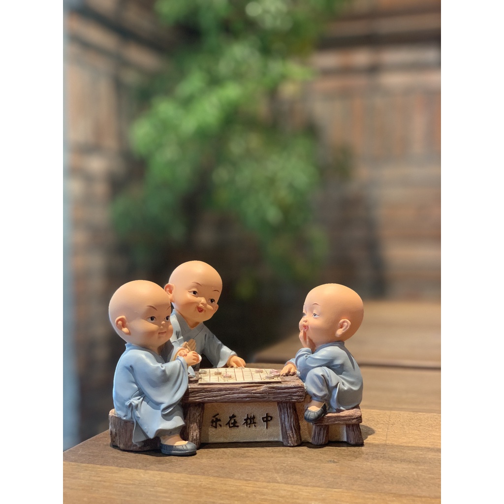 Chú tiểu áo xanh chơi cờ - xách nước - thổi bếp an nhiên vui nhộn