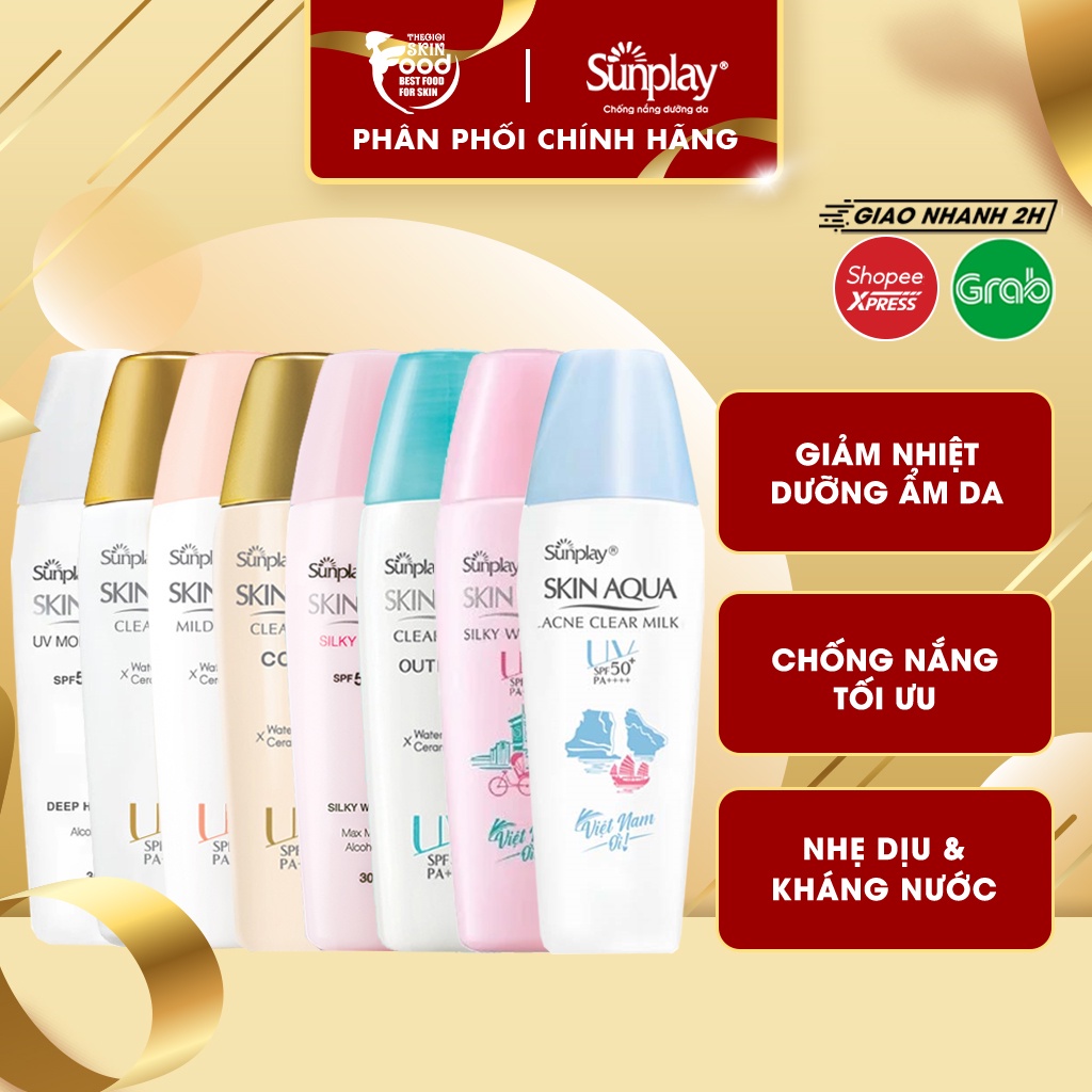 Sữa Chống Nắng Dưỡng Da Sunplay Skin Aqua SPF50+/PA++++