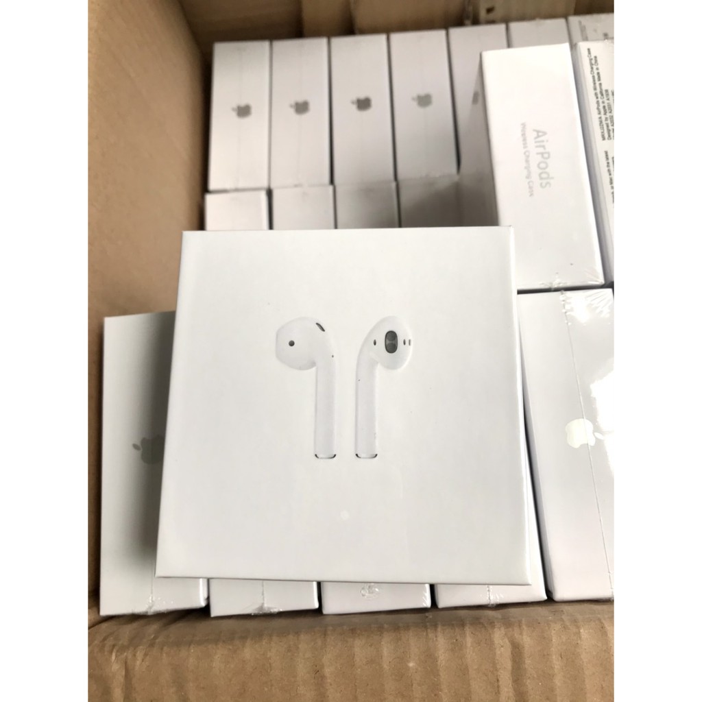 Tai nghe bluetooth Airpods2 1:1 Bảo hành 6 tháng 1 đổi 1 hỗ trợ sạc không dây định vị,đổi tên, tương thích IOS và Adroid