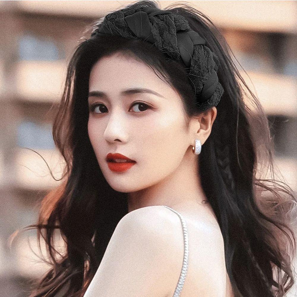 IVORY Băng Đô Cài Tóc Phối Lưới Phong Cách Vintage Cho Nữ