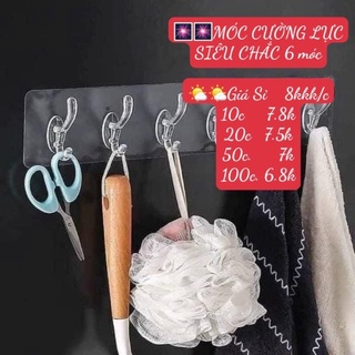 Thanh móc dính 6 móc