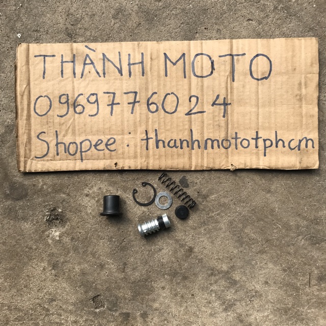 Pittong phanh dầu, phốt cupen sau xe Exciter