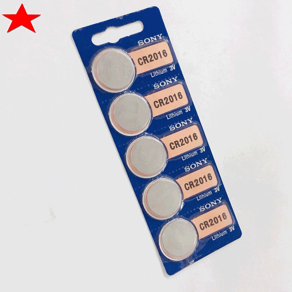 Pin Sony CR2016 Vỉ 5 Viên