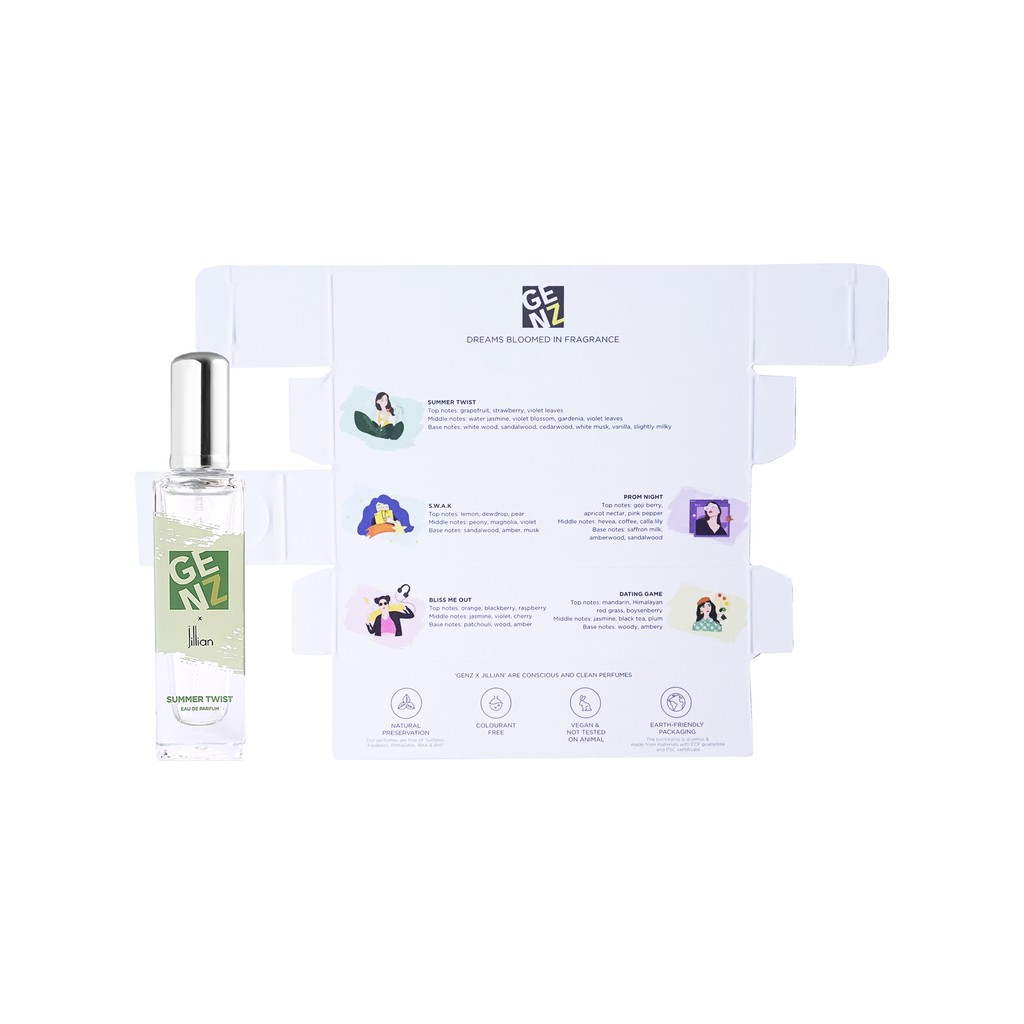 Nước hoa nữ GenZ x Jillian: Summer Twist (EDP) 35ml | BigBuy360 - bigbuy360.vn