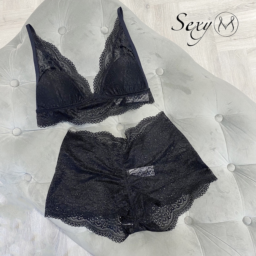 Quần lót ren cạp trễ đũng thường Q21 Sexy M