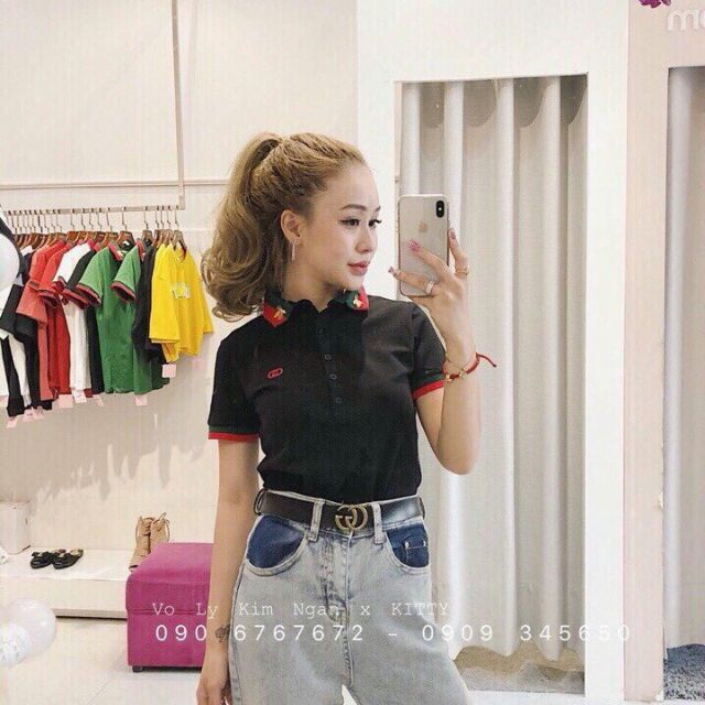Áo thun nữ cổ bẻ thời trang cao cấp mk004