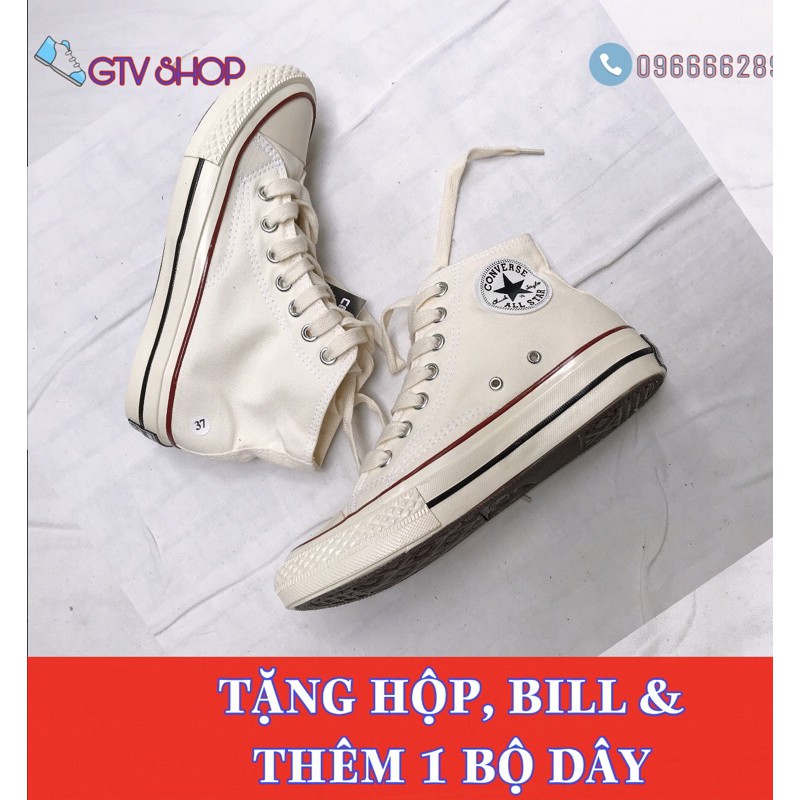 [Full box &amp; Tặng thêm 1 bộ dây] Giày thể thao BẢN CHUẨN 11 CV trắng cao, size 36-43. .