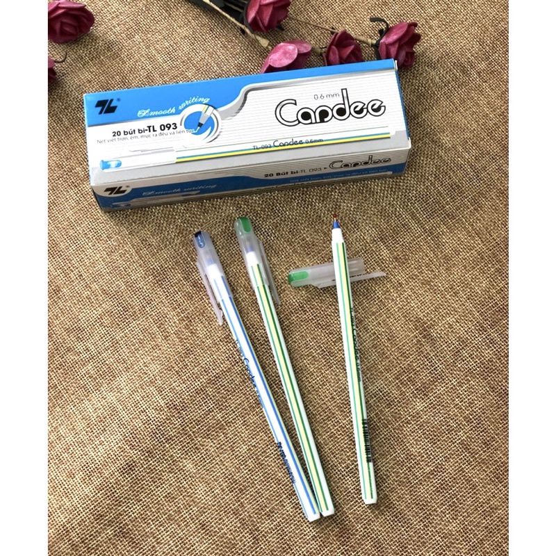 BÚT BI NẾN THIÊN LONG TL-093 NÉT 0.6mm VIẾT TRƠN, ÊM, MỰC RA ĐỀU