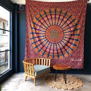 Khăn treo trang trí mandala ấn độ 100% cotton 2m1 x 2m4