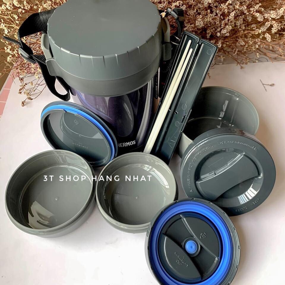 CẶP LỒNG CƠM GIỮ NHIỆT 3 NGĂN THERMOS JBG-1801