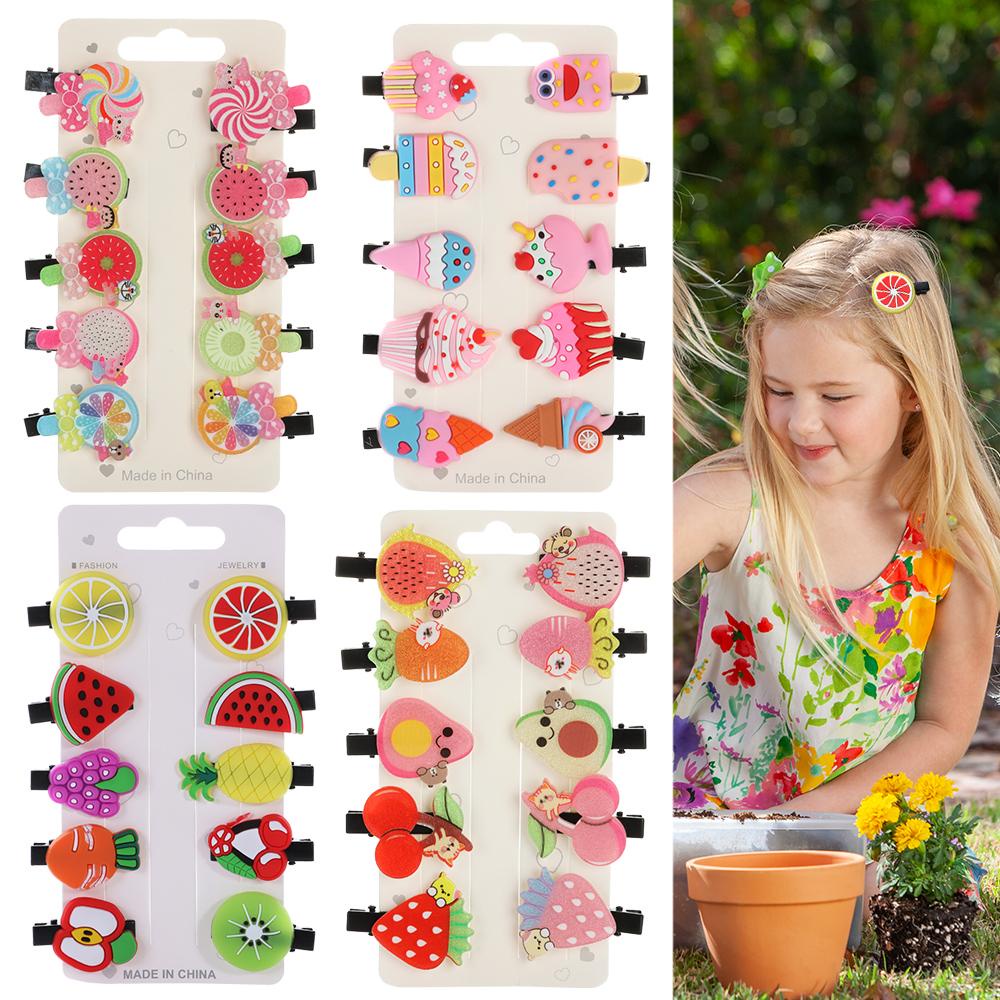 Kẹp Tóc Họa Tiết Hoạt Hình Màu Kẹo Ngọt