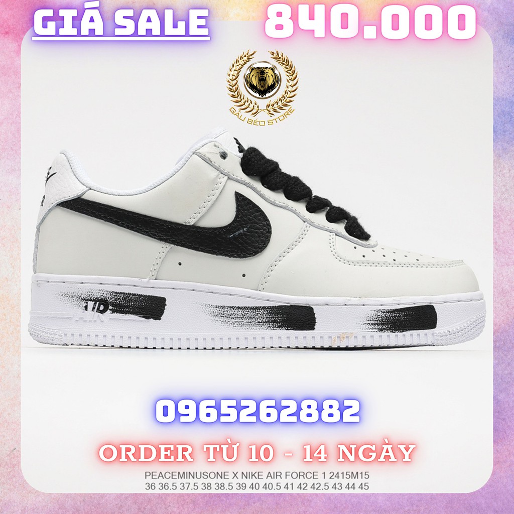 Order 1-2 Tuần + Freeship Giày Outlet Store Sneaker _PEACEMINUSONE x Nike Air Force 1 “Para-noise” MSP: 2415M152