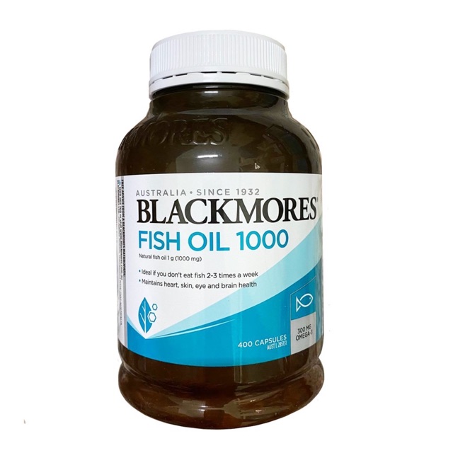 Dầu cá Blackmores mini cap 400 viên không mùi