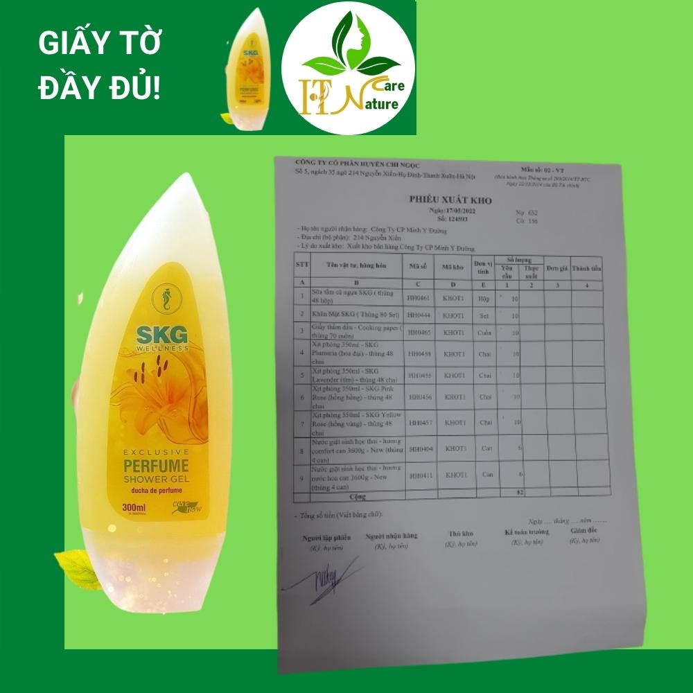 Sữa tắm cá ngựa SKG Wellness 300ml lưu hương dưỡ.ng da khỏe mạnh HT Nature Care