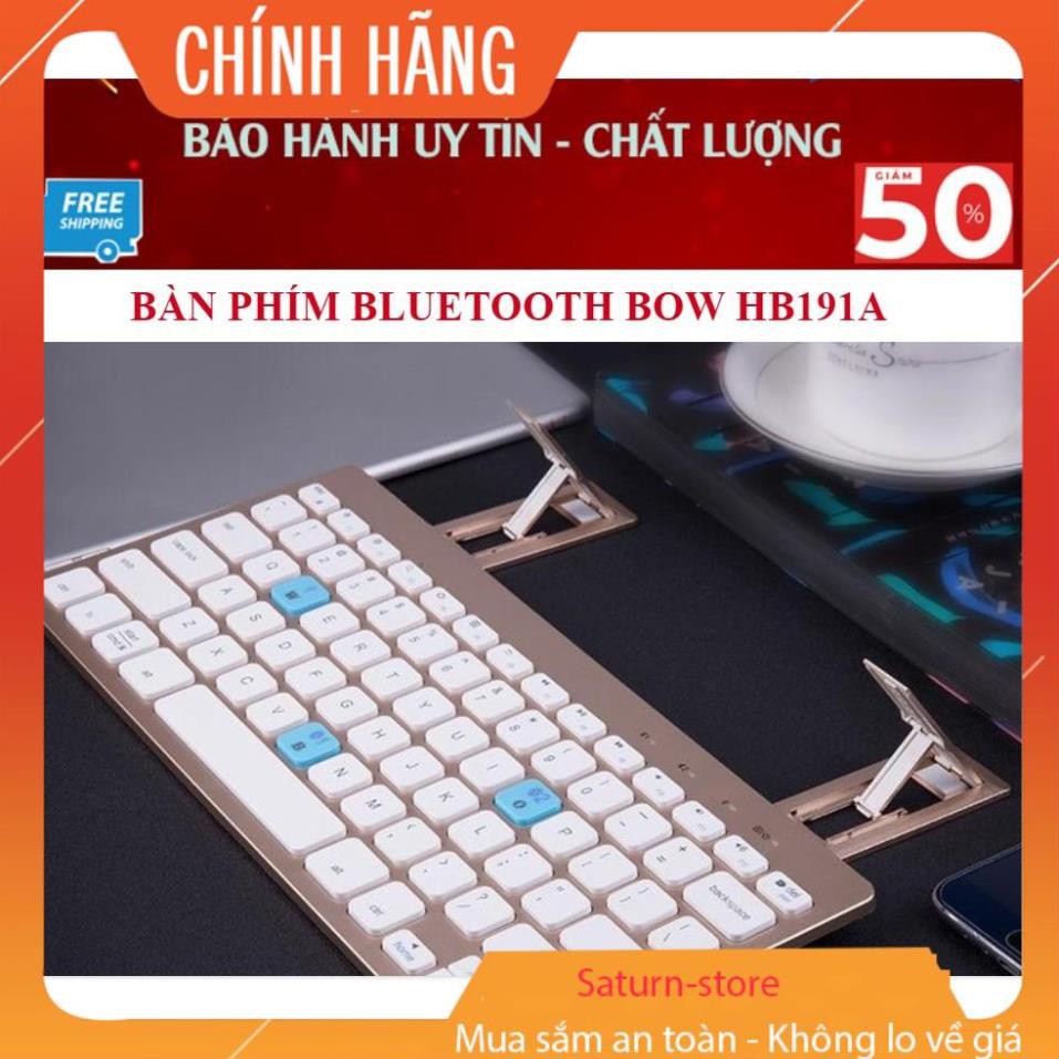 Bàn Phím Cơ Bluetooth Không Dây, Bàn Phím Bluetooth BOW HB191A Cho Ipad - Android - Los - Win