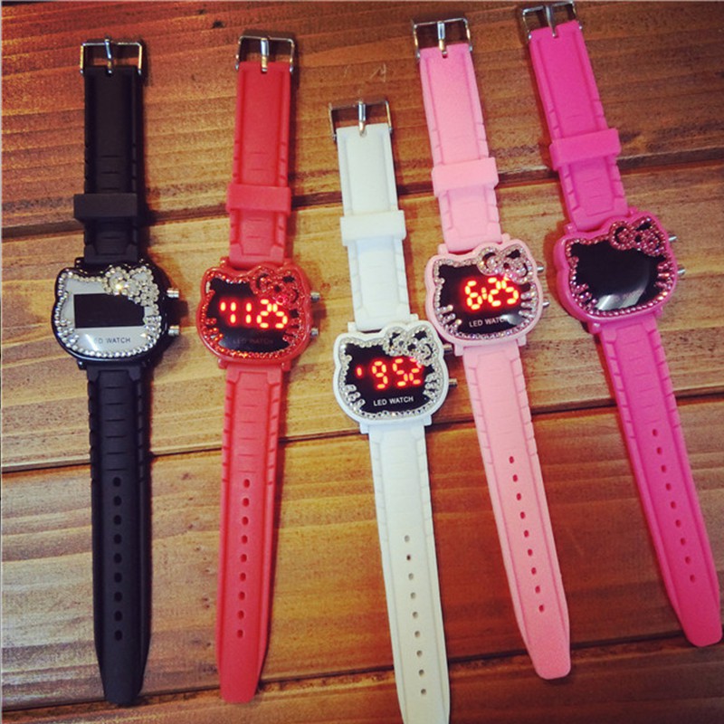 Đồng Hồ Điện Tử Hình Hello Kitty Đính Đá Cho Nữ | BigBuy360 - bigbuy360.vn