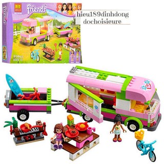 Lắp ráp xếp hình chuyến thăm quan cắm trại Bela 10168