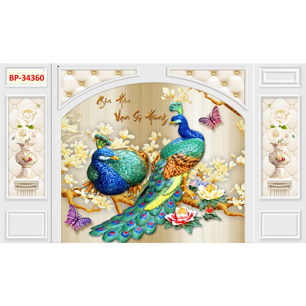 PHÔNG NỀN HIỆN ĐẠI IN SẴN PHỤ KIỆN ĐẦY ĐỦ