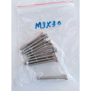 10 bulong inox lục giác M3