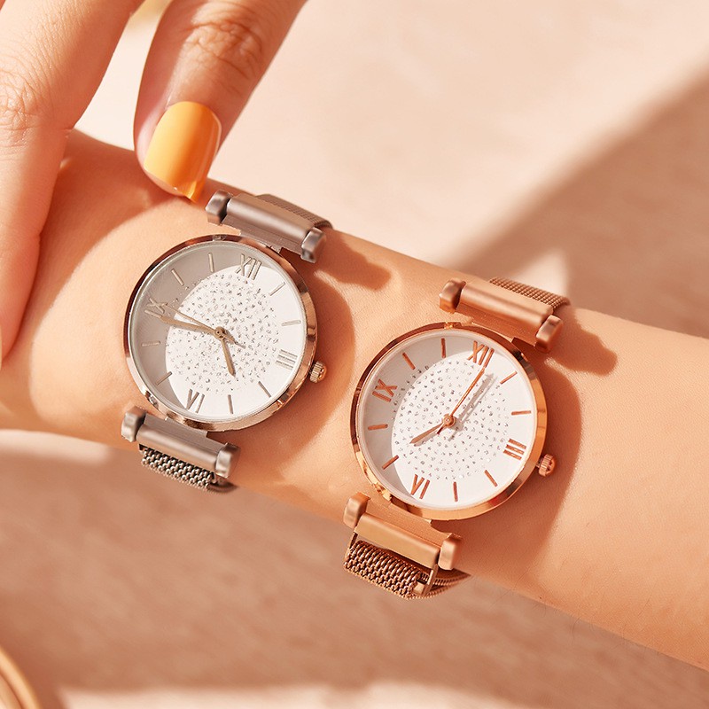 Đồng Hồ Quartz Chất Liệu Thép Không Gỉ Theo Phong Cách Retro
