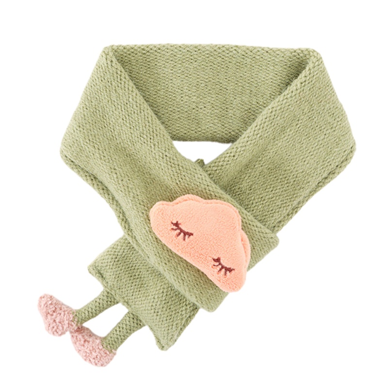 Khăn Choàng Cổ Dệt Kim Dày Dặn Màu Sắc Ngọt Ngào Thời Trang Mùa Đông Cho Nữ